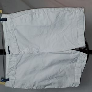 Chaps Women's Shorts Petite 12P Chino 98% Cotton White Color